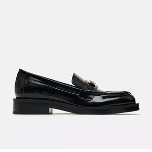 Zara Black Patent Loafers
